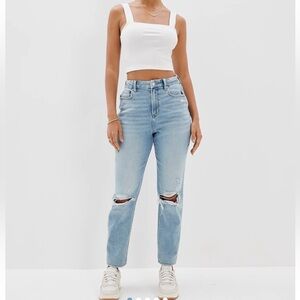 American Eagle‎ Outfitters Light Blue High Rise Mom Jeans Extra Long 6
